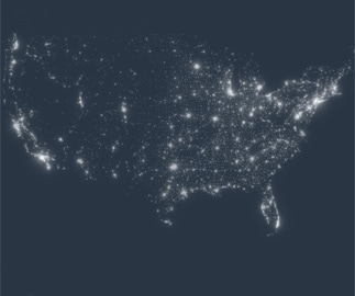 Light Pollution Map, Dark Sky Lighting Services